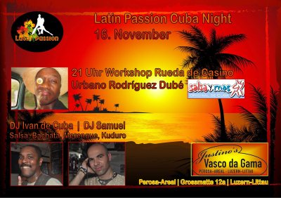 Latin Passion Cuba Night, Justino's Vasco da Gama (ex Perosa) - Littau-Luzern